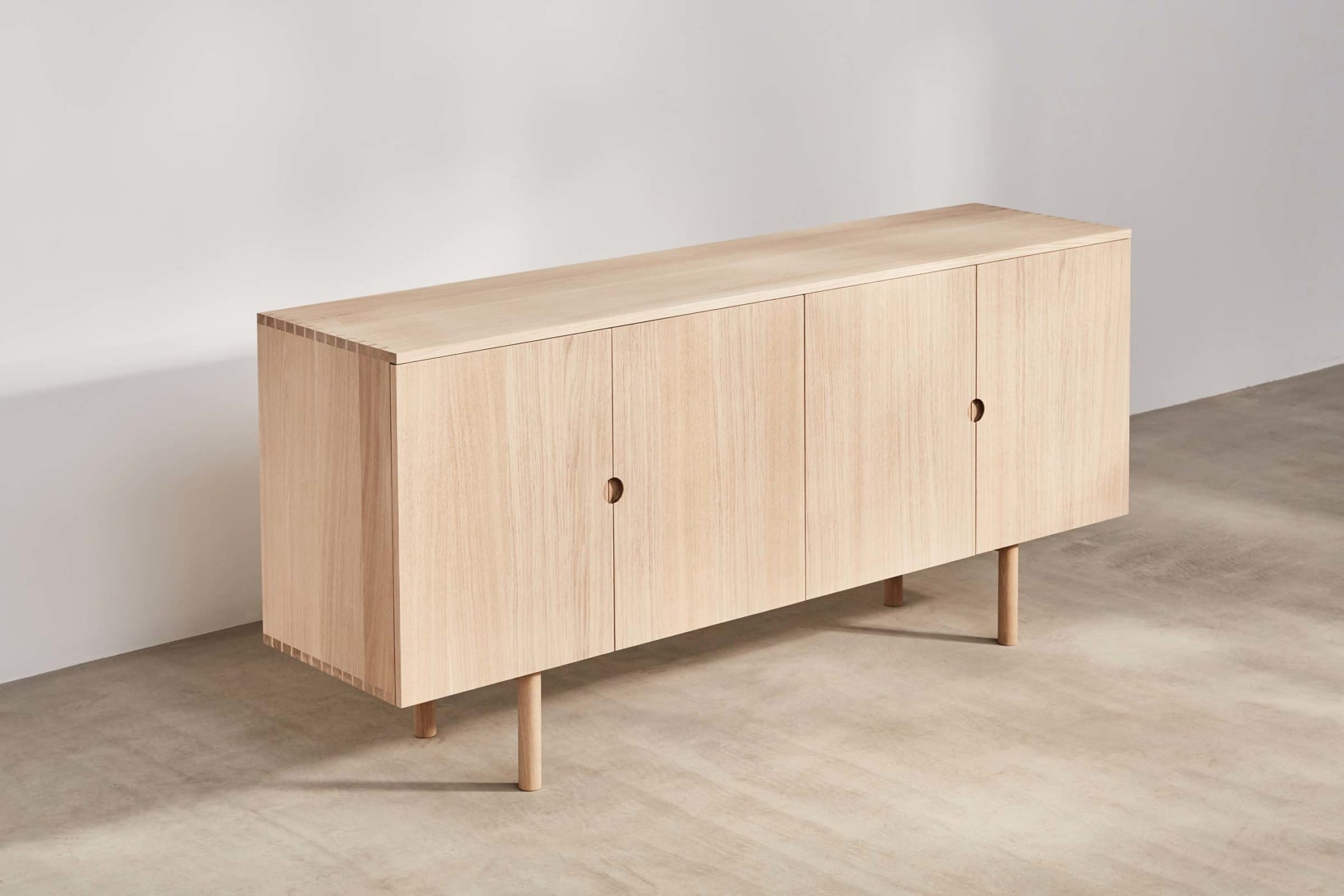 four door sideboard made from oak