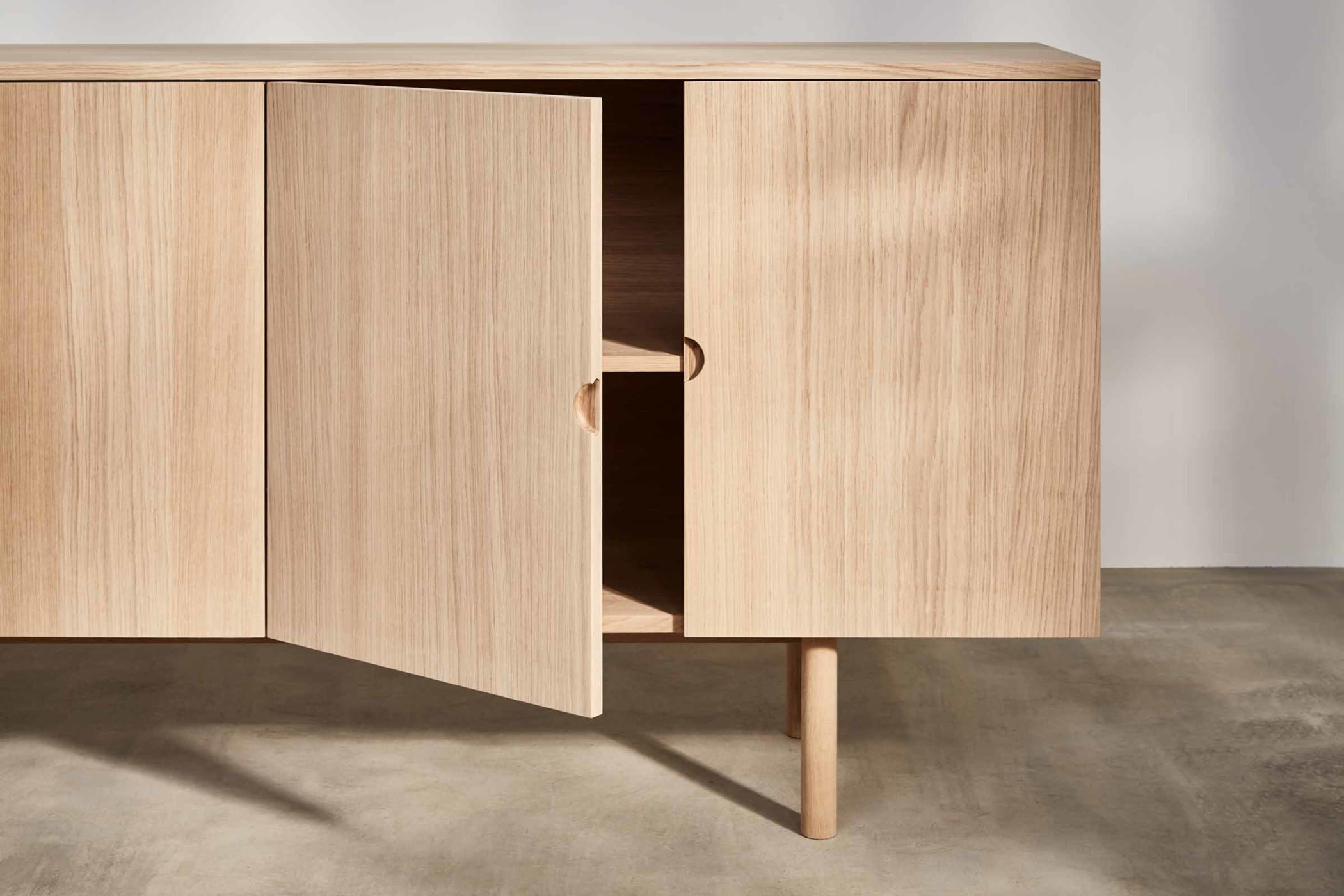 four door sideboard made from oak