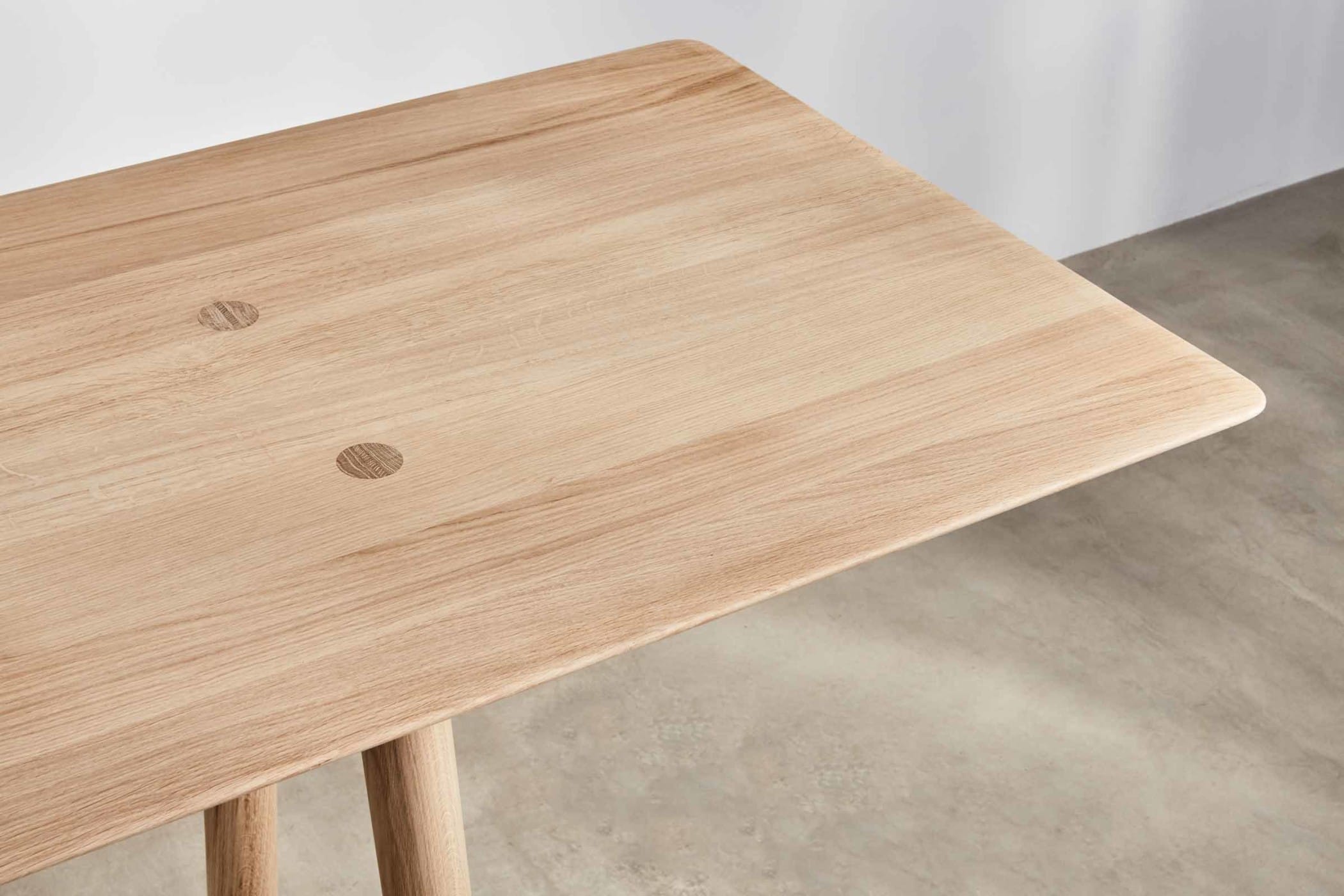 modern high table made from oak