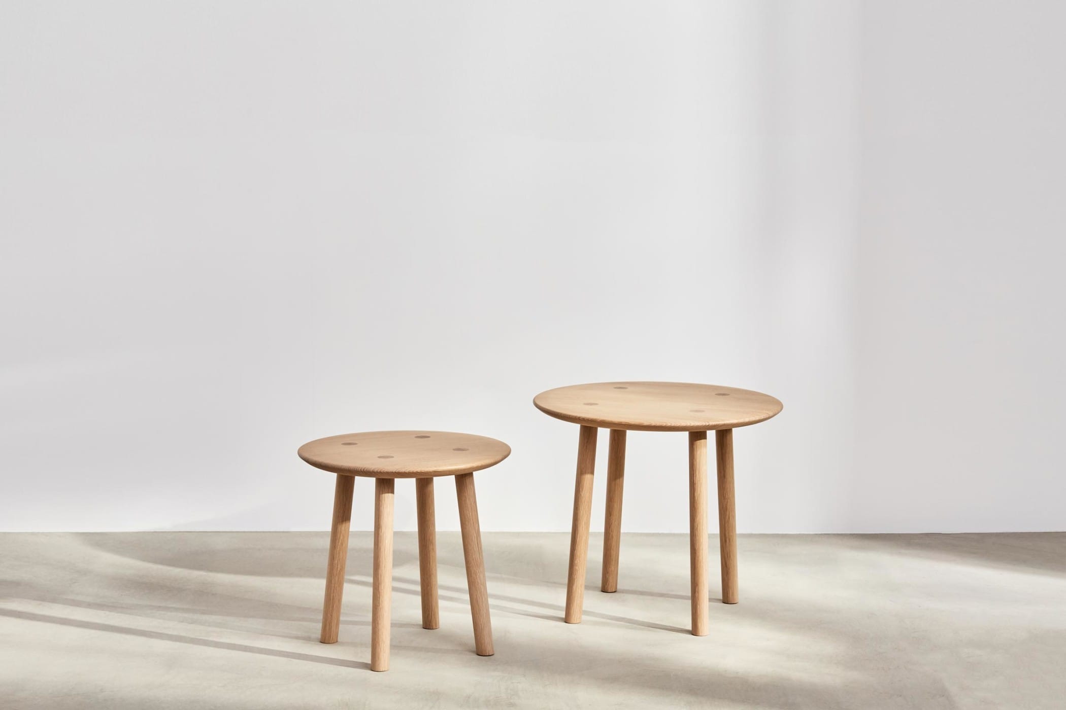 modern side table made from oak