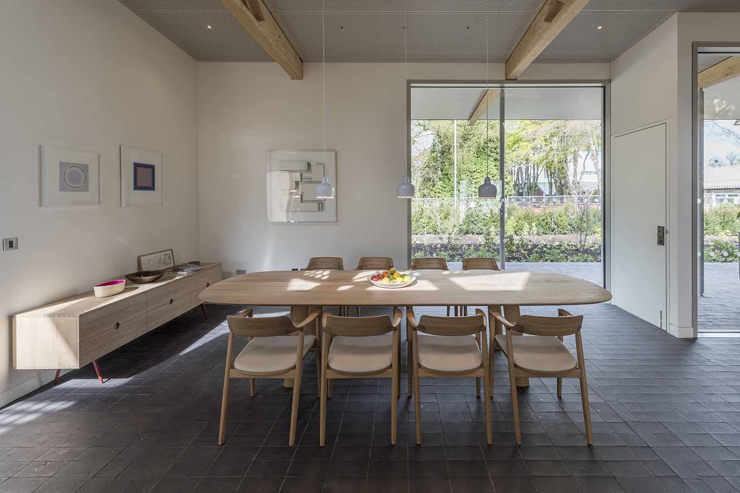 oak dining table for Maggie's Manchester