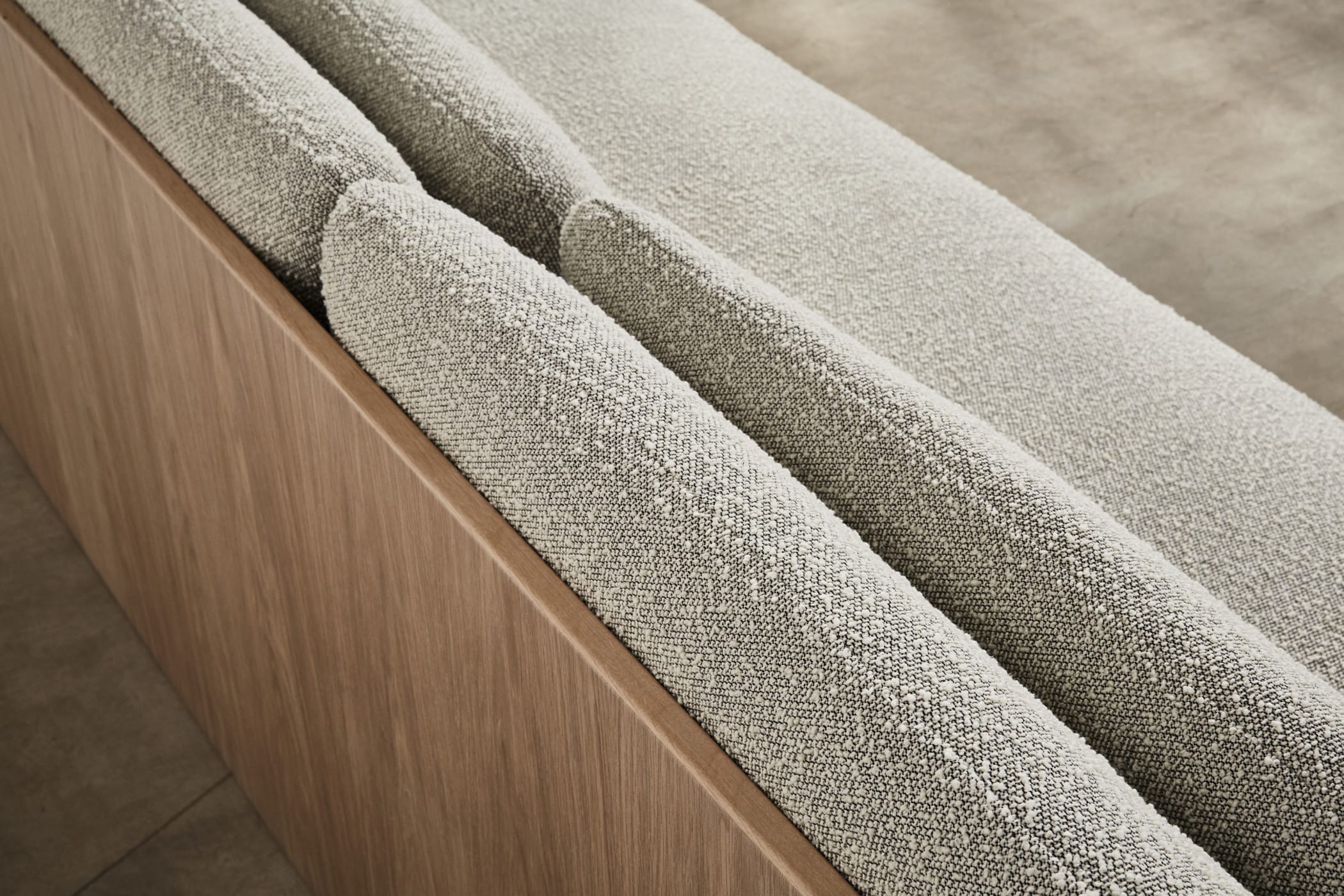 Minimalist modular sofa designed by Space Copenhagen