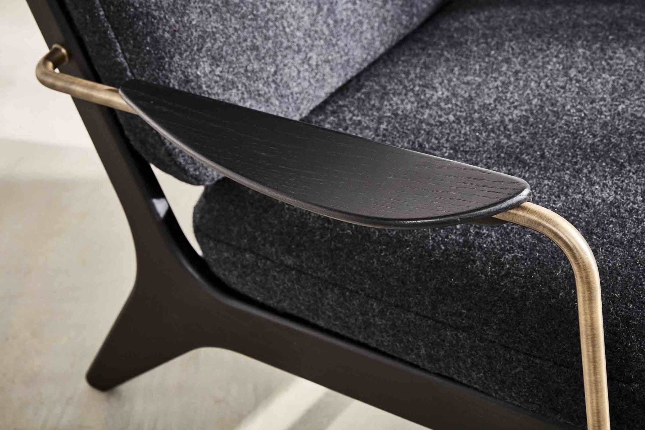 Small spindle backed sofa